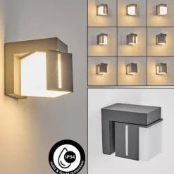 Swanek Lampe murale d´extérieur, Applique murale LED Anthracite, 1 lumière