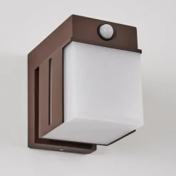 Swanek Lampe murale d´extérieur, Applique murale LED Rouille, 1 lumière, Détecteur de mouvement