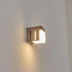 Swanek Lampe murale d´extérieur, Applique murale LED Rouille, 1 lumière, Détecteur de mouvement