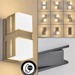 Swanek Lampe murale d´extérieur, Applique murale LED Anthracite, 2 lumières