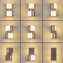 Swanek Lampe murale d´extérieur, Applique murale LED Anthracite, 2 lumières