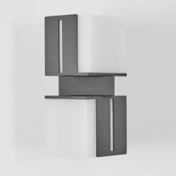 Swanek Lampe murale d´extérieur, Applique murale LED Anthracite, 2 lumières