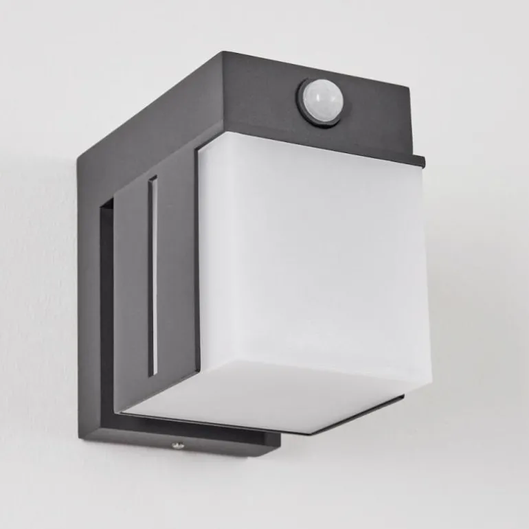 Swanek Lampe murale d´extérieur, Applique murale LED Anthracite, 1 lumière, Détecteur de mouvement