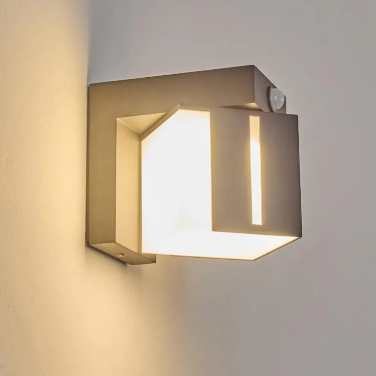 Swanek Lampe murale d´extérieur, Applique murale LED Anthracite, 1 lumière, Détecteur de mouvement