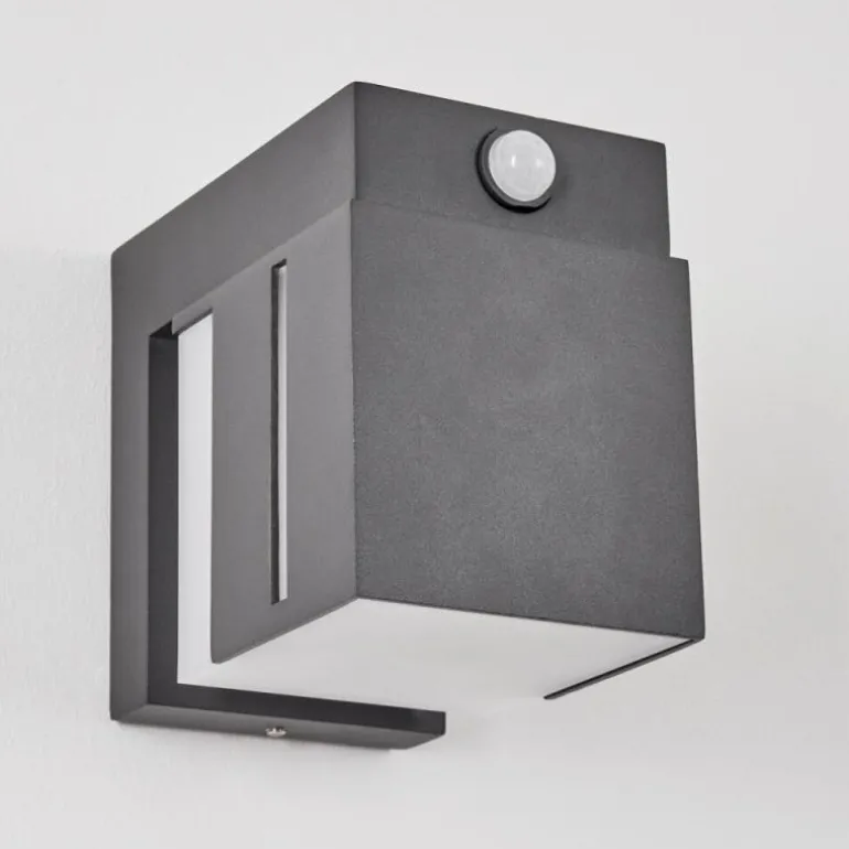 Swanek Lampe murale d´extérieur, Applique murale LED Anthracite, 1 lumière, Détecteur de mouvement