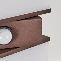 Swanek Lampe murale d´extérieur, Applique murale LED Rouille, 2 lumières, Détecteur de mouvement