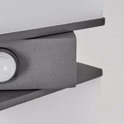 Swanek Lampe murale d´extérieur, Applique murale LED Anthracite, 2 lumières, Détecteur de mouvement