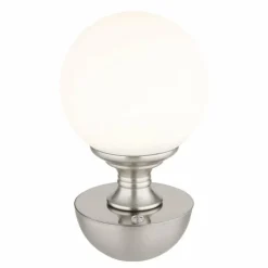 Tabina Lampe à poser Luminaires Globo Lighting LED Nickel mat, 1 lumière