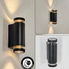 Tagish Lampe murale d´extérieur, Luminaire Up & Down Noir, 2 lumières