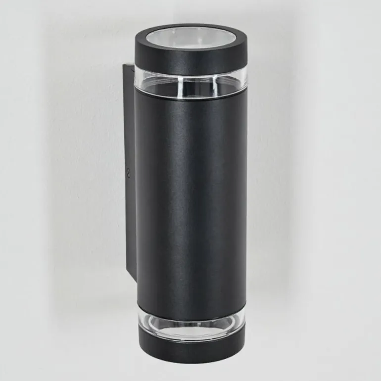 Tagish Lampe murale d´extérieur, Luminaire Up & Down Noir, 2 lumières
