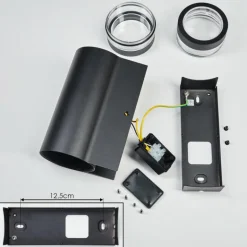 Tagish Lampe murale d´extérieur, Luminaire Up & Down Noir, 2 lumières