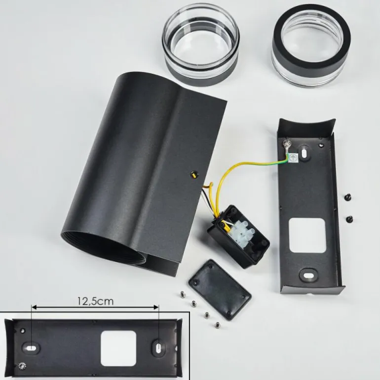 Tagish Lampe murale d´extérieur, Luminaire Up & Down Noir, 2 lumières