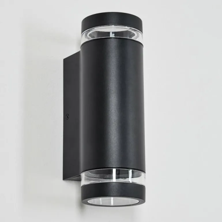 Tagish Lampe murale d´extérieur, Luminaire Up & Down Noir, 2 lumières