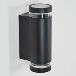 Tagish Lampe murale d´extérieur, Luminaire Up & Down Noir, 2 lumières