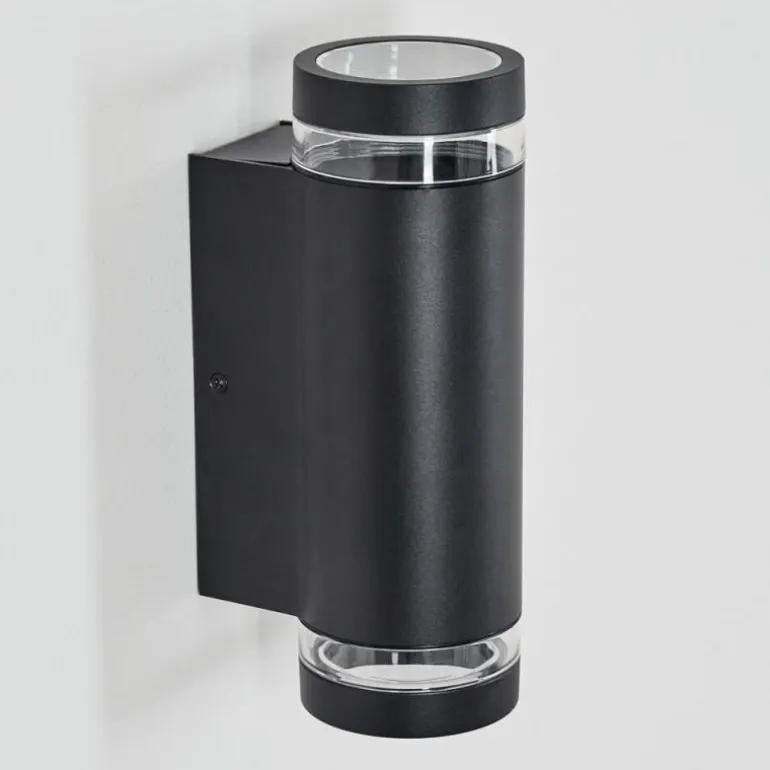 Tagish Lampe murale d´extérieur, Luminaire Up & Down Noir, 2 lumières
