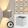 Tamarin Lampe murale d´extérieur, Luminaire Up & Down, Applique murale LED Gris, Argenté, 1 lumière