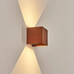 Tamarin Lampe murale d´extérieur, Luminaire Up & Down, Applique murale LED Rouille, Noir, 1 lumière