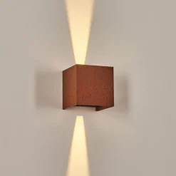 Tamarin Lampe murale d´extérieur, Luminaire Up & Down, Applique murale LED Rouille, Noir, 1 lumière