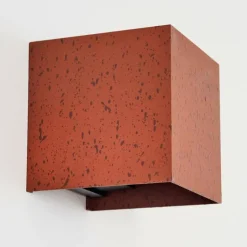 Tamarin Lampe murale d´extérieur, Luminaire Up & Down, Applique murale LED Rouille, Noir, 1 lumière