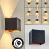 Tamarin Lampe murale d´extérieur, Luminaire Up & Down, Applique murale LED Cuivre, Noir, 1 lumière