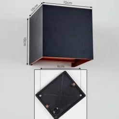 Tamarin Lampe murale d´extérieur, Luminaire Up & Down, Applique murale LED Cuivre, Noir, 1 lumière