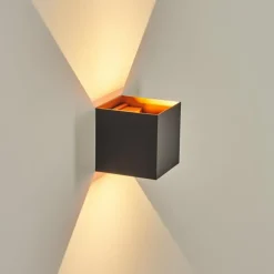 Tamarin Lampe murale d´extérieur, Luminaire Up & Down, Applique murale LED Cuivre, Noir, 1 lumière