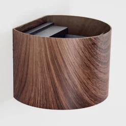 Tamarin Lampe murale d´extérieur, Luminaire Up & Down, Applique murale LED Couleur bois, Noir, 1 lumière