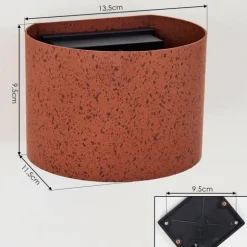 Tamarin Lampe murale d´extérieur, Luminaire Up & Down, Applique murale LED Rouille, Noir, 1 lumière