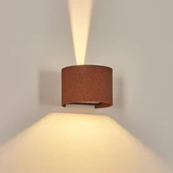 Tamarin Lampe murale d´extérieur, Luminaire Up & Down, Applique murale LED Rouille, Noir, 1 lumière