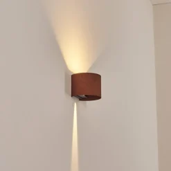 Tamarin Lampe murale d´extérieur, Luminaire Up & Down, Applique murale LED Rouille, Noir, 1 lumière