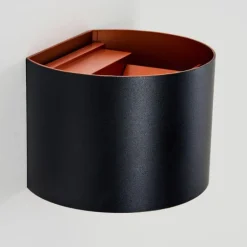 Tamarin Lampe murale d´extérieur, Luminaire Up & Down, Applique murale LED Cuivre, Noir, 1 lumière