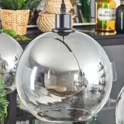 Tapitapa Suspension, Boule lumineuse Noir, 3 lumières