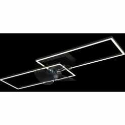 Tatjana Ventilateur de plafond lumineux Luminaires Globo Lighting LED Noir, 1 lumière, Télécommandes