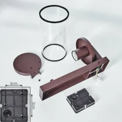 Telhada Luminaire extérieur, Lampe murale d´extérieur Rouille, 1 lumière