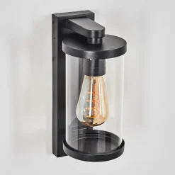 Telhada Luminaire extérieur, Lampe murale d´extérieur Noir, 1 lumière, Détecteur de mouvement