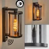 Telhada Luminaire extérieur, Lampe murale d´extérieur Noir, 1 lumière, Détecteur de mouvement