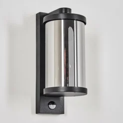 Telhada Luminaire extérieur, Lampe murale d´extérieur Noir, 1 lumière, Détecteur de mouvement