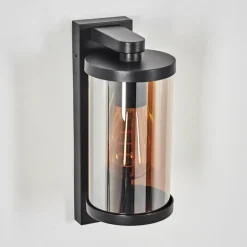 Telhada Luminaire extérieur, Lampe murale d´extérieur Noir, 1 lumière, Détecteur de mouvement