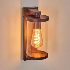 Telhada Luminaire extérieur, Lampe murale d´extérieur Rouille, 1 lumière, Détecteur de mouvement