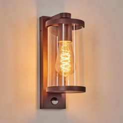 Telhada Luminaire extérieur, Lampe murale d´extérieur Rouille, 1 lumière, Détecteur de mouvement