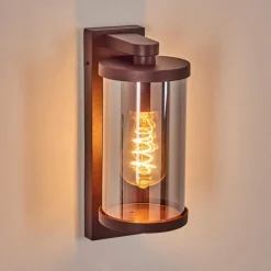 Telhada Luminaire extérieur, Lampe murale d´extérieur Rouille, 1 lumière, Détecteur de mouvement