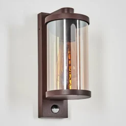 Telhada Luminaire extérieur, Lampe murale d´extérieur Rouille, 1 lumière, Détecteur de mouvement