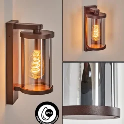Telhada Luminaire extérieur, Lampe murale d´extérieur Rouille, 1 lumière