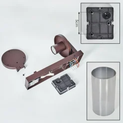 Telhada Luminaire extérieur, Lampe murale d´extérieur Rouille, 1 lumière