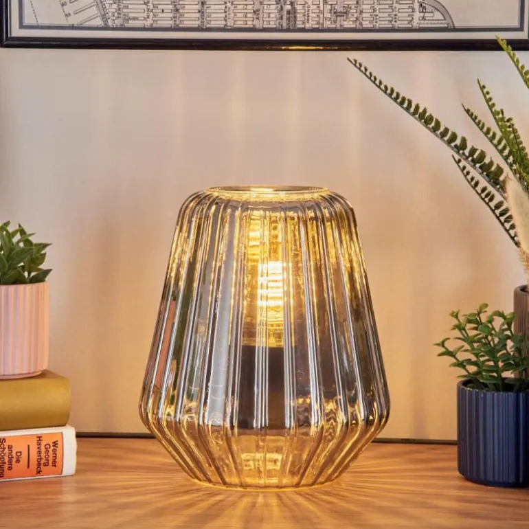 Telhais Lampe à poser, Liseuse Chrome, Fumée, Noir, 1 lumière