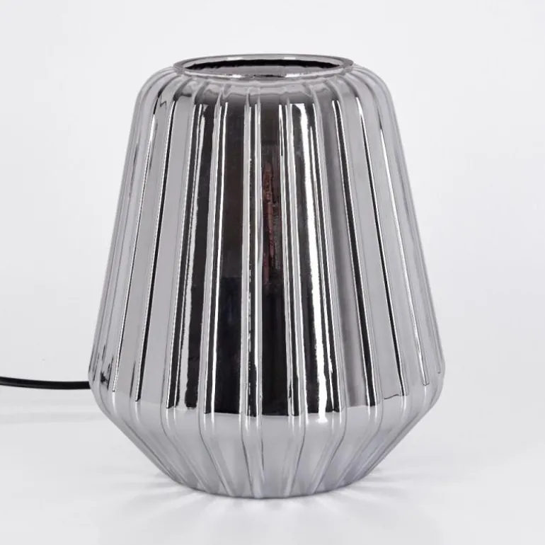 Telhais Lampe à poser, Liseuse Chrome, Fumée, Noir, 1 lumière