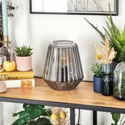 Telhais Lampe à poser, Liseuse Fumée, Noir, 1 lumière