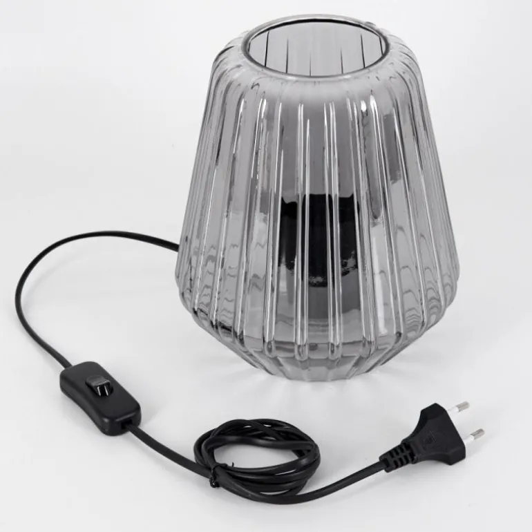 Telhais Lampe à poser, Liseuse Fumée, Noir, 1 lumière