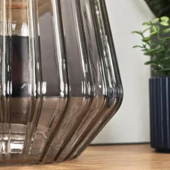 Telhais Lampe à poser, Liseuse Fumée, Noir, 1 lumière