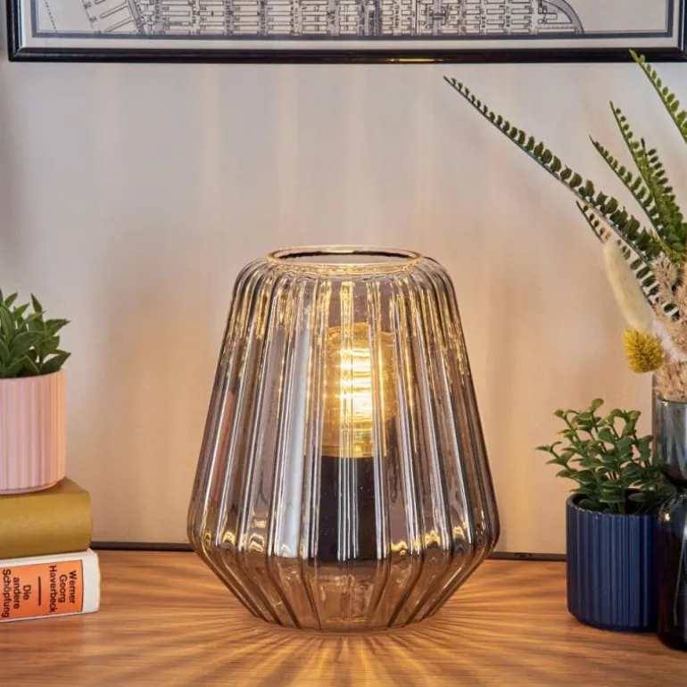 Telhais Lampe à poser, Liseuse Fumée, Noir, 1 lumière